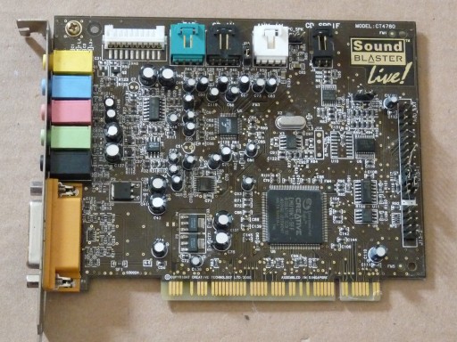 Звуковая карта Creative Soundblaster Live! Гарантия CT4780 S/PDIF 5.1 PCI