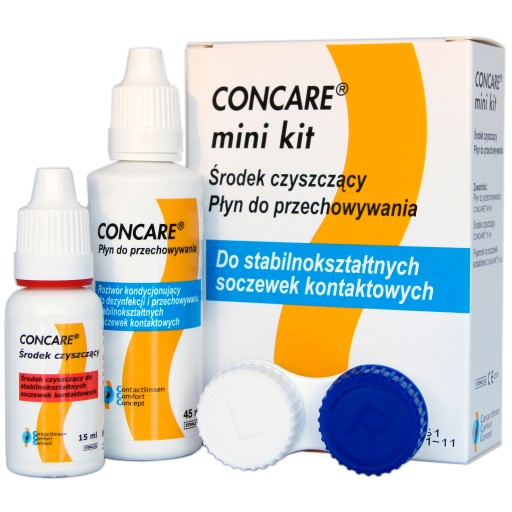 Набор жидкостей Concare MiniKit и футляр для линз