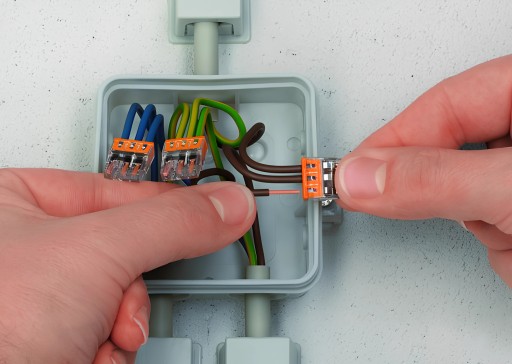 Монтажный разъем WAGO Quick Connector, напрессованный на провод 5x2,5 мм, 25 шт.