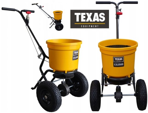 СЕЯЛКА TEXAS CS2500 РАЗБРАСЫВАТЕЛЬ УДОБРЕНИЙ РАЗБРАСЫВАТЕЛЬ СОЛЬ ПЕСКА СЕМЕНА 25кг