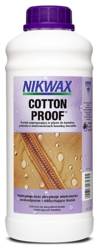Nikwax COTTON PROOF Пропитка 1л для хлопка, брезента, хлопка-полиэстера
