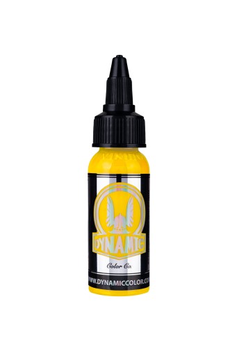 DYNAMIC HIGHLIGHTER YELLOW | 30 ml | Farba do tatuowania | Tusz | REACH