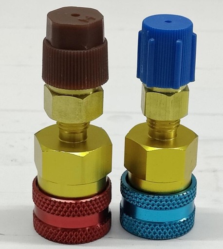 2SZT MOSIĄDZ ADAPTER R1234YF NA R134A DO KLIMATYZACJI SAMOCHODOWEJ