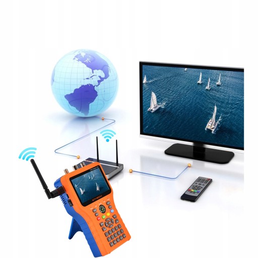 Измеритель юстировки наземной спутниковой антенны DVB-S2X/S2/S/T2/T/C/ATSC