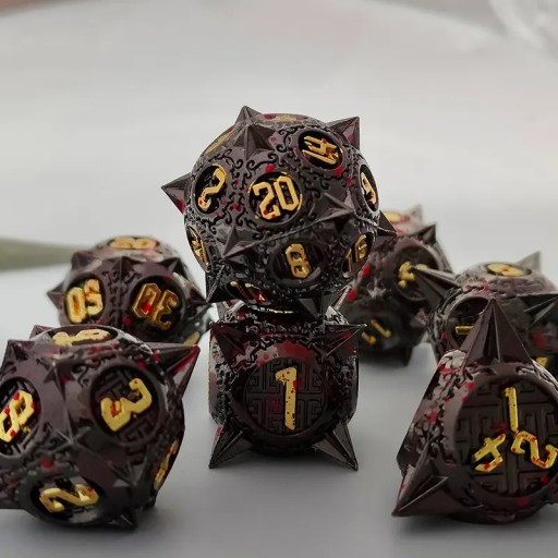 Набор Chigiriki из 7 металлических костей RPG