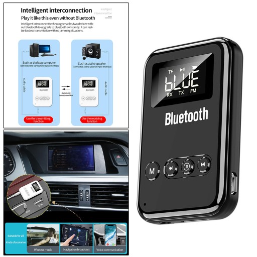 Bluetooth 5.0 адаптер FM-передатчик приемник