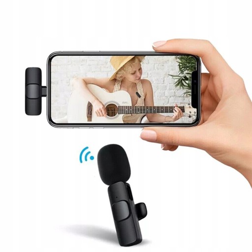 2 БЕСПРОВОДНЫХ МИКРОФОНА USB-C LIGHTNING ANDROID IOS