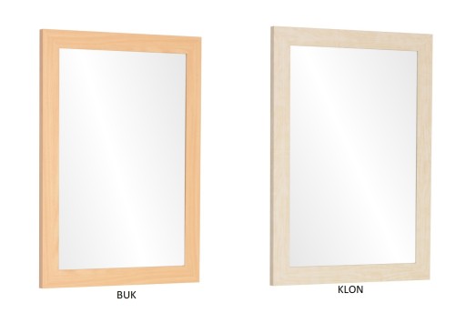 LUSTRO 100x80 w ramie WENGE BIAŁE olcha 12 KOLORÓW