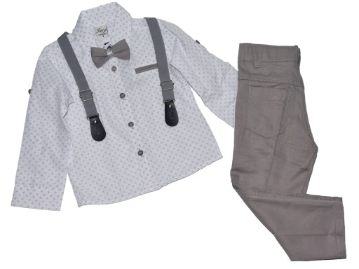 Terry Kids elegancki komplet 86 12-18 m 4 części