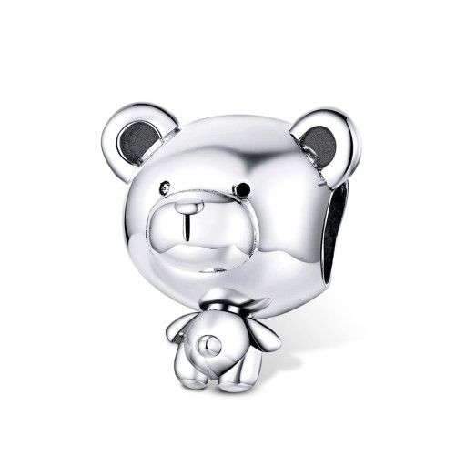 G166 MIś charms koralik beads srebro 925