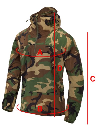 Мужская ветровка с капюшоном WINDRUNNER HELIKON Folding Woodland M