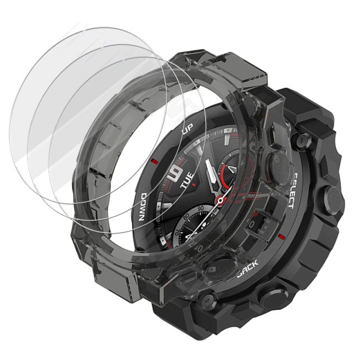 Комплект чехла + 2 стекла 9H Xiaomi Amazfit T-REX / T-REX PRO