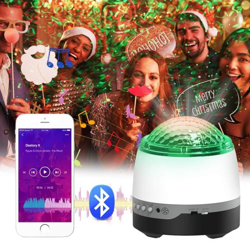 ПРОЕКТОР OCEAN SKY STARS СВЕТОДИОДНЫЙ НОЧНИК ПРОЕКТОР BLUETOOTH ДИНАМИК