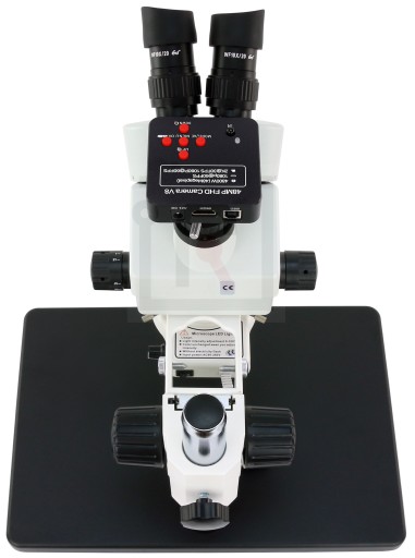 MIKROSKOP STEREOSKOPOWY TRINOKULAR KAMERA 1080P/60 H22-45T2 7-45x 56X LED