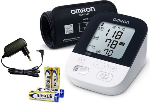 OMRON M4 INTELLI IT МОНИТОР АРТЕРИАЛЬНОГО ДАВЛЕНИЯ + БЛОК ПИТАНИЯ