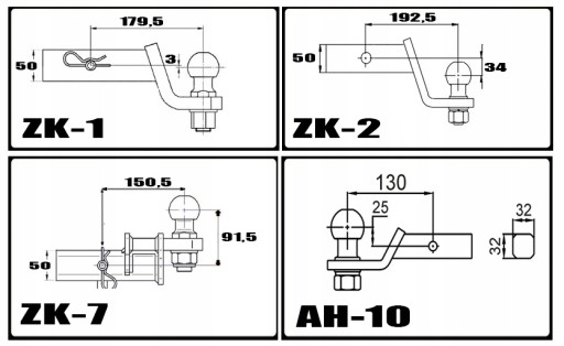 HAK HOLOWNICZY PODWYŻSZONY HONDA ODYSSEY ADAPTER