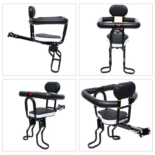40KG PRZEDNI FOTEL ROWEROWY DLA DZIECI CZARNY