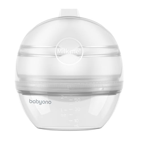 Молокоотсос BABYONO Shell и сборник еды MilkMe