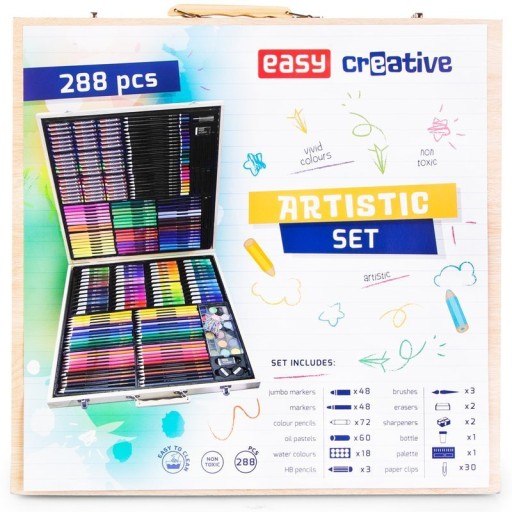 Чемодан деревянный Набор Artistic 288 шт.