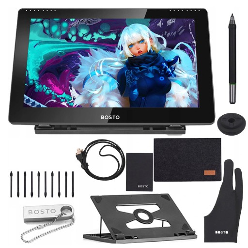 Графический планшет с пером BOSTO 16HD 15,6