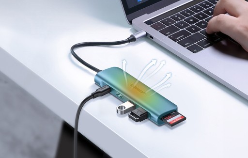 Док-станция UGREEN 100 Вт HUB USB-C HDMI SD