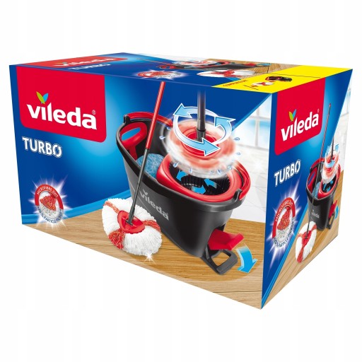 BOX Vileda Швабра Spin 3в1 Микрофибра TURBO