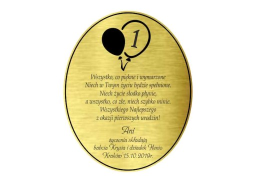 Kartka urodzinowa PAMIĄTKA ROCZEK urodziny 10x8