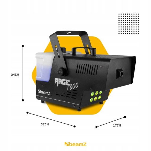 Светодиодная дым-машина DMX 1800Вт пульт + жидкость 5л