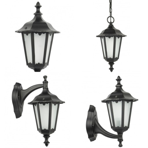 Lampa elewacyjna kinkiet ogrodowy retro dół