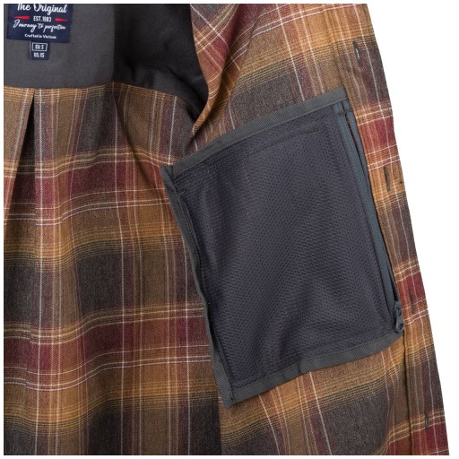 Тактическая рубашка в клетку Helikon GreyMan Shirt Blast Blue Plaid, размер XXL