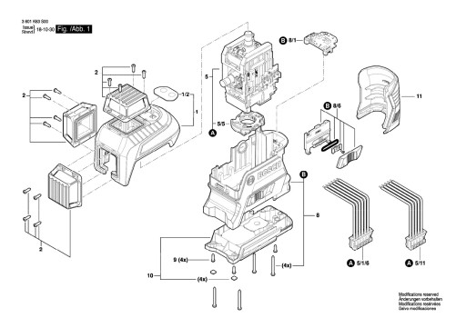 Смотровое стекло Bosch для линейного лазера GLL 3-80