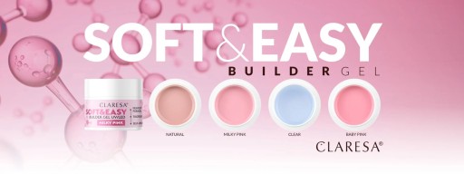 CLARESA Гель SOFT&EASY BUILDER GEL _CHAMPAGNE_45 г