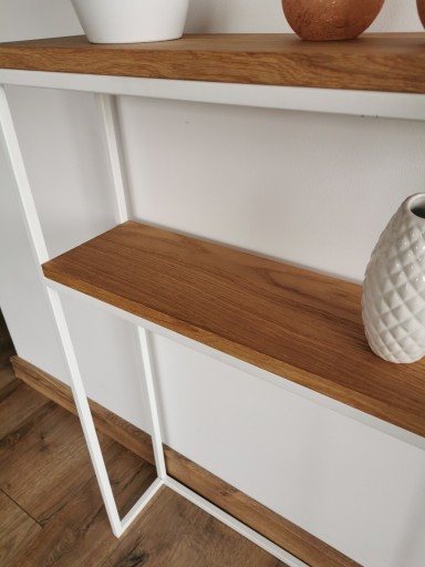 Konsola w stylu industrialnym szer:45cm BIAŁA