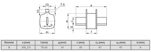 Вставка предохранителя Tracon Blade NT3 630A