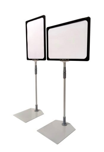 Stojak reklamowy teleskopowy 60cm z ramką A4 SC