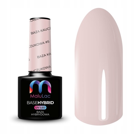 MaluLac RUBBER BAZA kauczukowa lakier hybrydowy #5