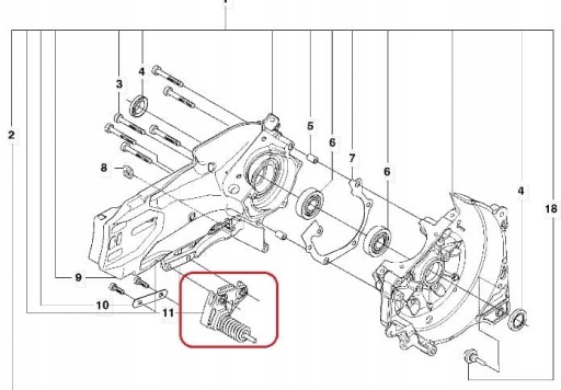 Амортизатор/пружина фрезы Husqvarna K770
