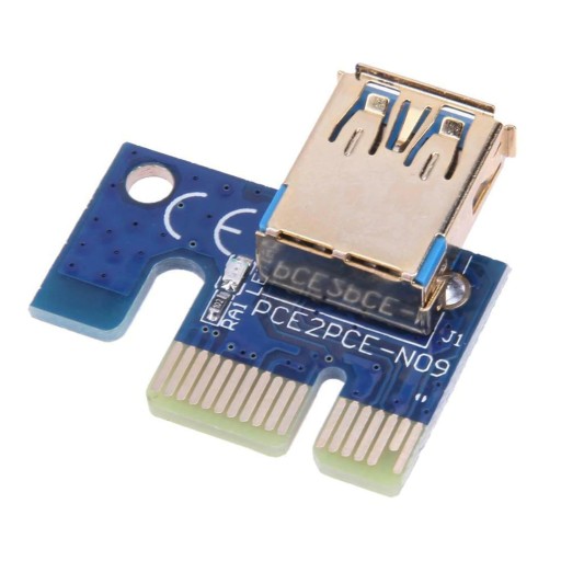 Riser rev 009S Gold USB 3.0 PCI-E 1x-16x 6PIN SATA