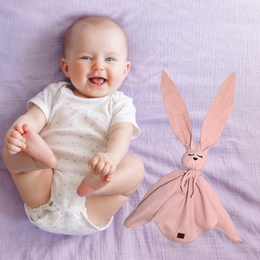 BABY Snuggle Toy Успокаивающий порошок «Кролик» Роза
