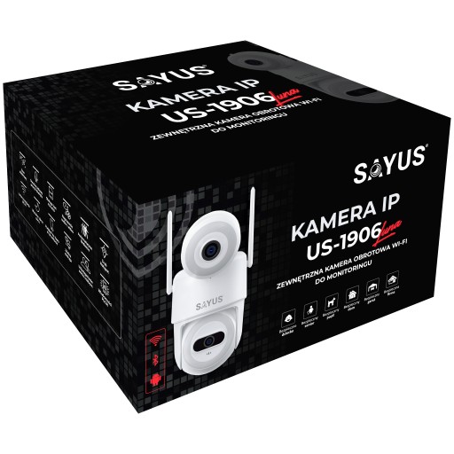 Внешняя внешняя камера IP WiFi ICSEE Zoom Две объективы Ultra HD 3MPX