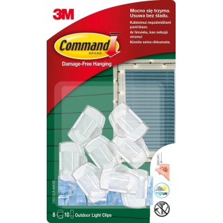 ЗАЖИМЫ ДЛЯ УЛИЧНЫХ ЛАМП COMMAND 8 ШТ.