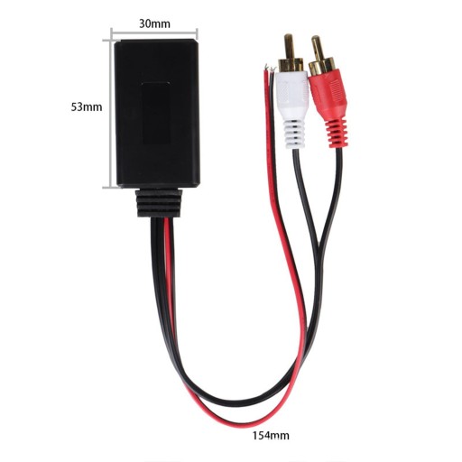 Автомобильный беспроводной музыкальный кабель 2RCA AUX, небольшой портативный, высокий