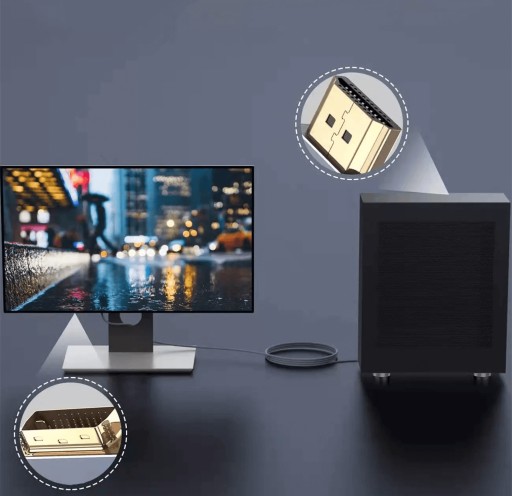 Kabel HDMI na DVI 3M Dwukierunkowy DVI-HDMI 24+1