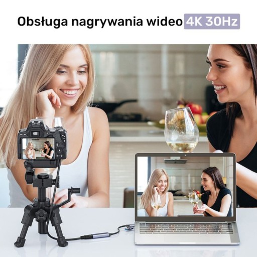Unitek Grabber видео USB-C/A, 4K HDMI 1.4b