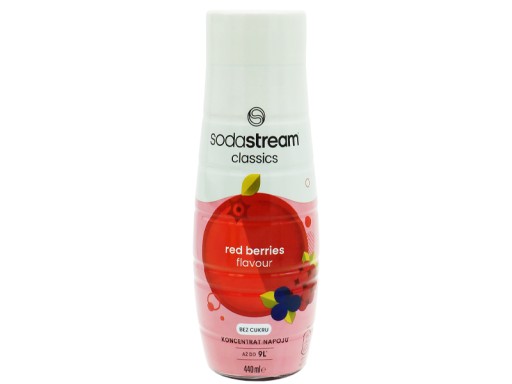 SODASTREAM RED BERRIES ZERO SYRUP КОНЦЕНТРАТ ЛЕСНЫЕ ФРУКТЫ 9Л НАПИТОК С 440МЛ