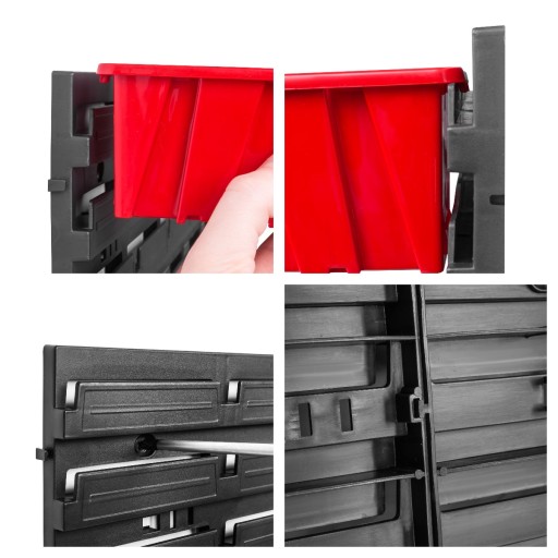 10x Контейнер для хранения 160x230x120 мм, гараж для мастерской
