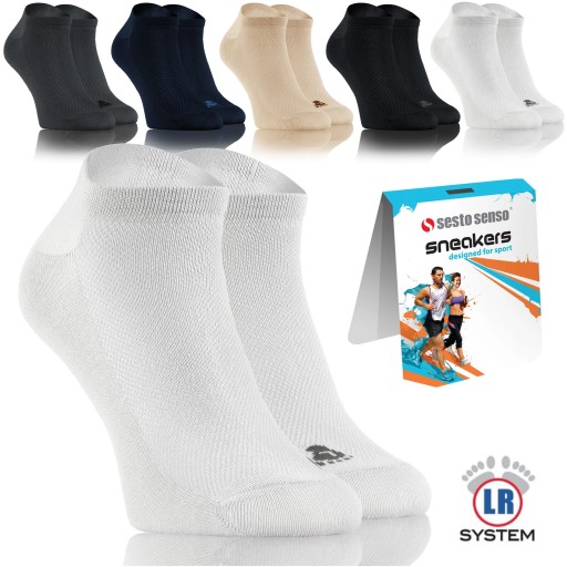 FOOT SOCKS дышащие хлопковые носки POLISH Sesto Senso *41-43