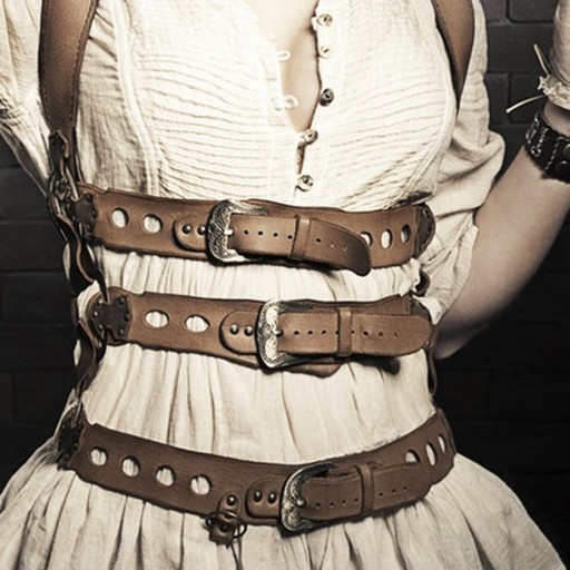 Halloweenowy uchwyt na butelkę z miksturą korkową Steampunk Cosplay skórzany pasek