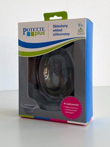 Складная силиконовая вставка для горшка Potette, серая