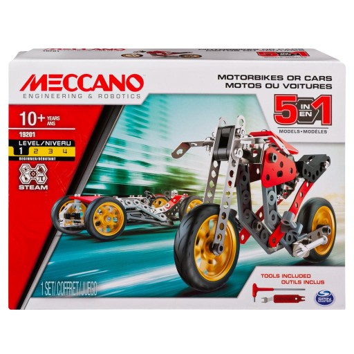 Конструкторы Meccano Spin Master 5 в 1, 132 ЭЛЕМЕНТА